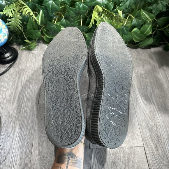 TUK Creepers Goth Pointed Toe Gray Suede Laces Shoes Sz 11 main image 5